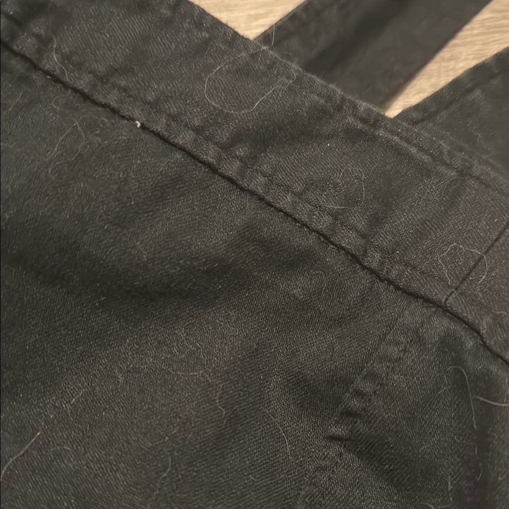 Madewell Classic Black Linen Dress with wide straps. - Picture 5 of 5